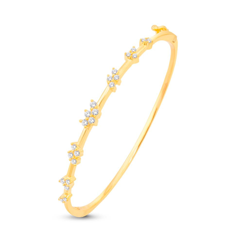 10 Karat White Gold 0.50 Carat Diamonds Fancy Bangle-1332149-WG - Picasso Gold & Diamond Jewelry
