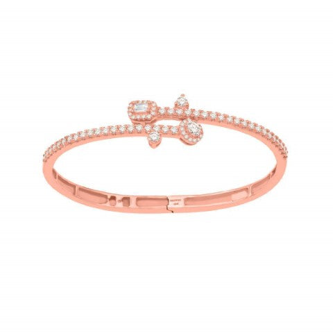 14 Karat Rose Gold 1.43 Carat Diamonds Fashion Bangle-1332166-RG - Picasso Gold & Diamond Jewelry