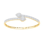 14 Karat Yellow Gold 1.54 Carat Diamonds Pear Bypass Bangle-1332171-YG - Picasso Gold & Diamond Jewelry