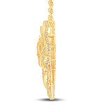 10 Karat All Yellow Gold 1.87 Carat Diamonds Butterfly Necklace (18 INCH) - Picasso Gold & Diamond Jewelry