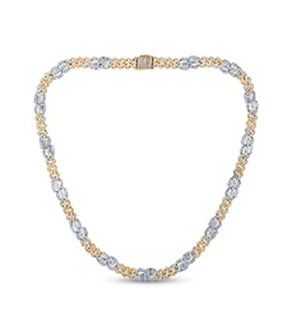 10 Karat Yellow Gold 18.50 Carat Diamonds Cuban Chain - Picasso Gold & Diamond Jewelry