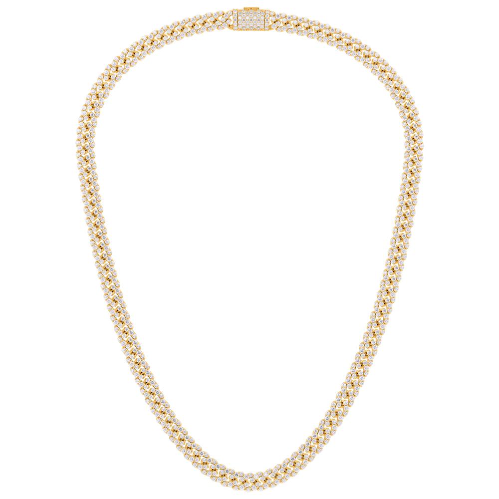 10KT-16.88CTW Diamond Necklace (8mm 22in) - Picasso Gold & Diamond Jewelry