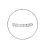 10 Karat White Gold 8.50 Carat Diamonds Baguette Chain - Picasso Gold & Diamond Jewelry