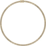 10KT Yellow Gold 11.93 Carat Baguette Necklace - Picasso Gold & Diamond Jewelry