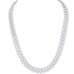 10 Karat White Gold 25.01 Carat Diamonds Cuban Link Chain - Picasso Gold & Diamond Jewelry