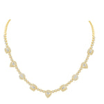 10 Karat Yellow Gold 3.44 Carat Diamonds Fashion Necklace - Picasso Gold & Diamond Jewelry