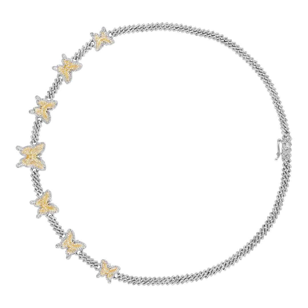 Exquisite 10KT Gold 4.09CTW Diamond Necklace: Timeless Elegance - Picasso Gold & Diamond Jewelry