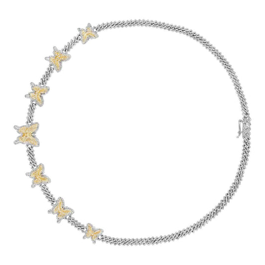 Exquisite 10KT Gold 4.09CTW Diamond Necklace: Timeless Elegance - Picasso Gold & Diamond Jewelry