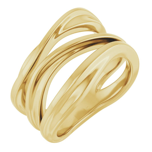 Gold Cutout Ring