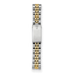 Certified pre-owned Rolex Datejust 26mm blue dial watch, bracelet detail view.