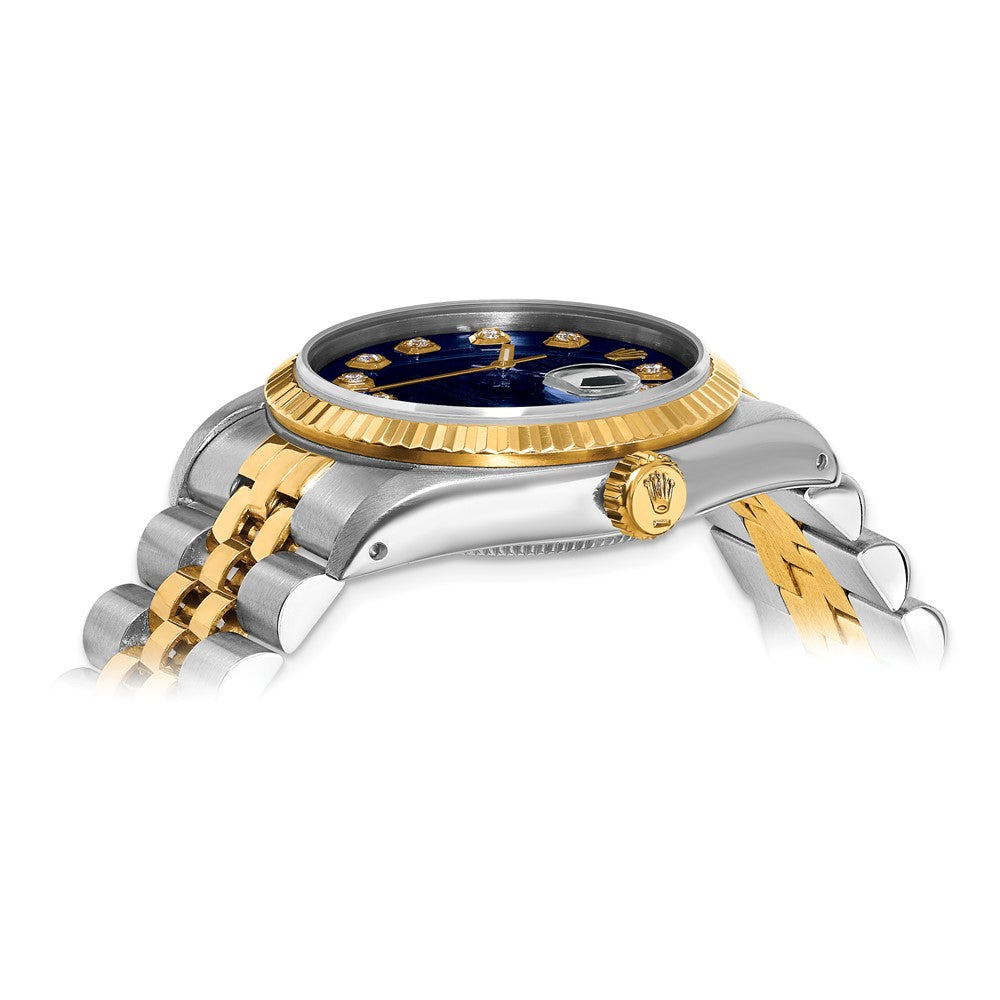 Pre-Owned Rolex Datejust 31mm Blue Dial Luxury Watch - View 2