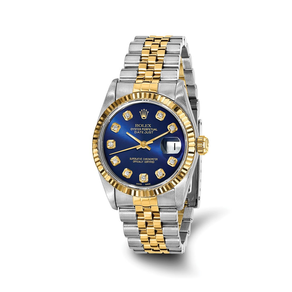 Pre-Owned Rolex Datejust 31mm Blue Dial Luxury Watch