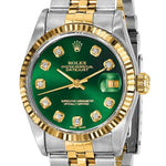 Pre-Owned Rolex Datejust 31mm Green Dial Luxury Watch - View 5