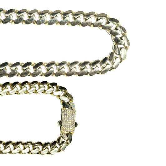 10KT Monaco Styled Chain Necklace - Elegant Gold Jewelry