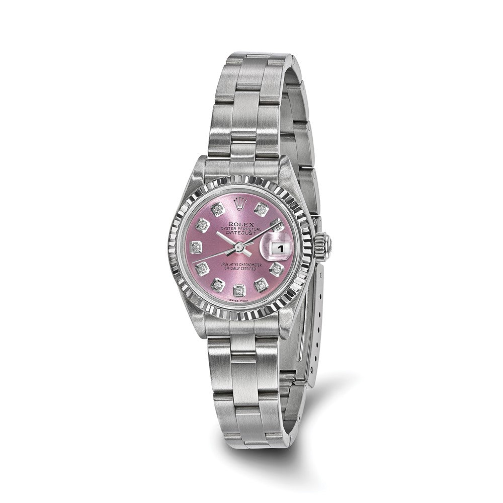 Pre-Owned Rolex Datejust 26mm Pink Dial Luxury Watch
