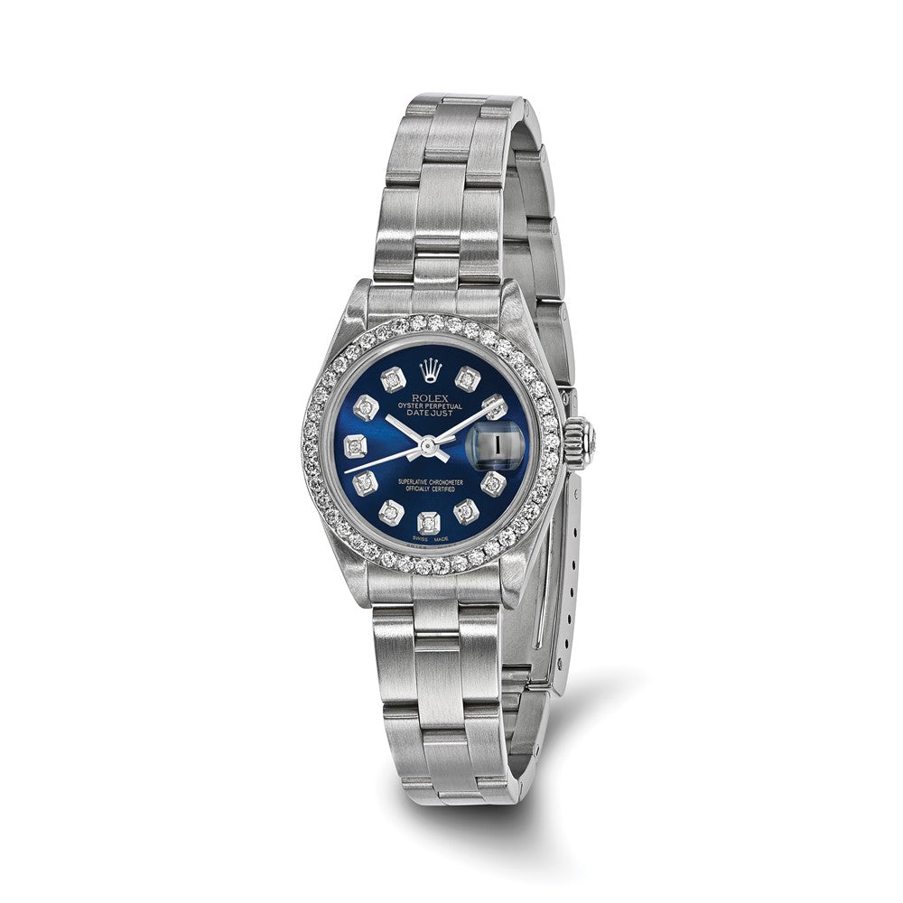 Pre-Owned Rolex Datejust 26mm Blue Dial Luxury Watch