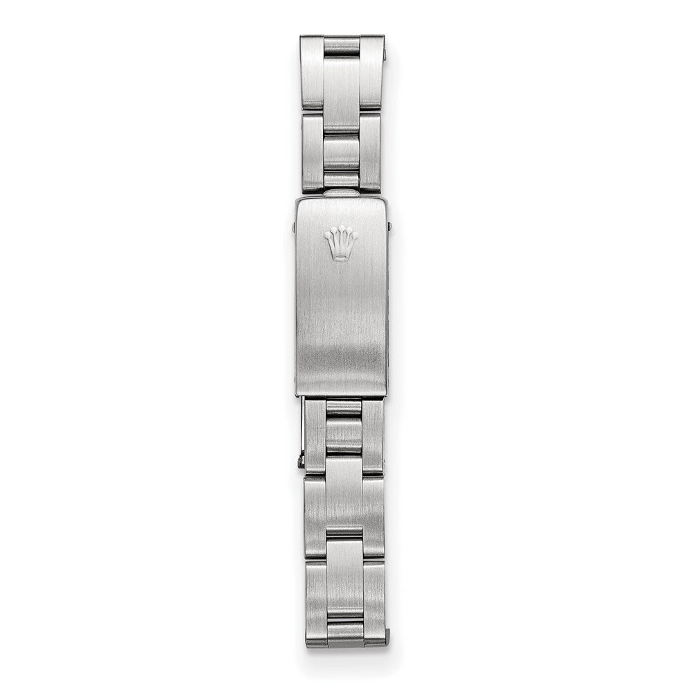 Certified pre-owned Rolex Datejust 26mm pink dial watch, bracelet detail view.