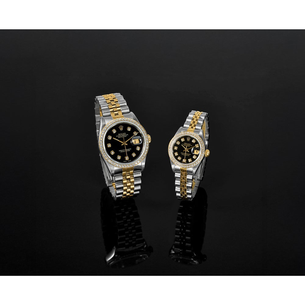 Pre-Owned Rolex Datejust 26mm Black Dial Luxury Watch - View 7