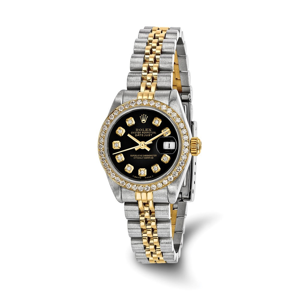 Pre-Owned Rolex Datejust 26mm Black Dial Luxury Watch