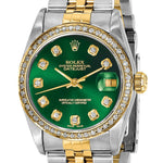 Pre-Owned Rolex Datejust 31mm Green Dial Luxury Watch - View 6