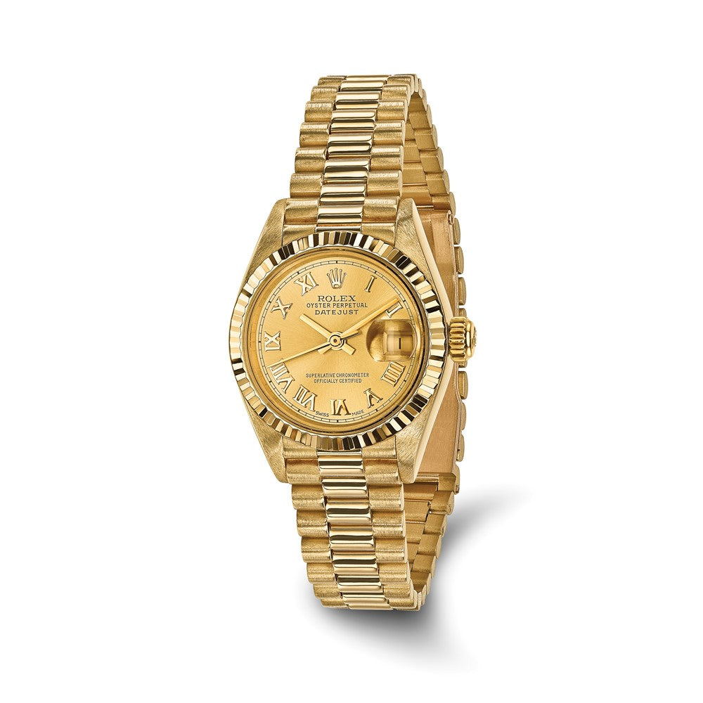 Pre-Owned Rolex Day-Date (President) 26mm Champagne Dial Luxury Watch - View 7