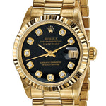 Pre-Owned Rolex Day-Date (President) 31mm Black Dial Luxury Watch - View 6