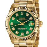 Pre-Owned Rolex Day-Date (President) 31mm Green Dial Luxury Watch - View 6