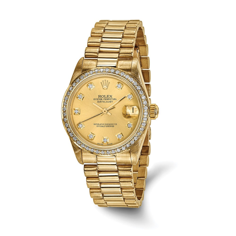 Pre-Owned Rolex Day-Date (President) 31mm Champagne Dial Luxury Watch