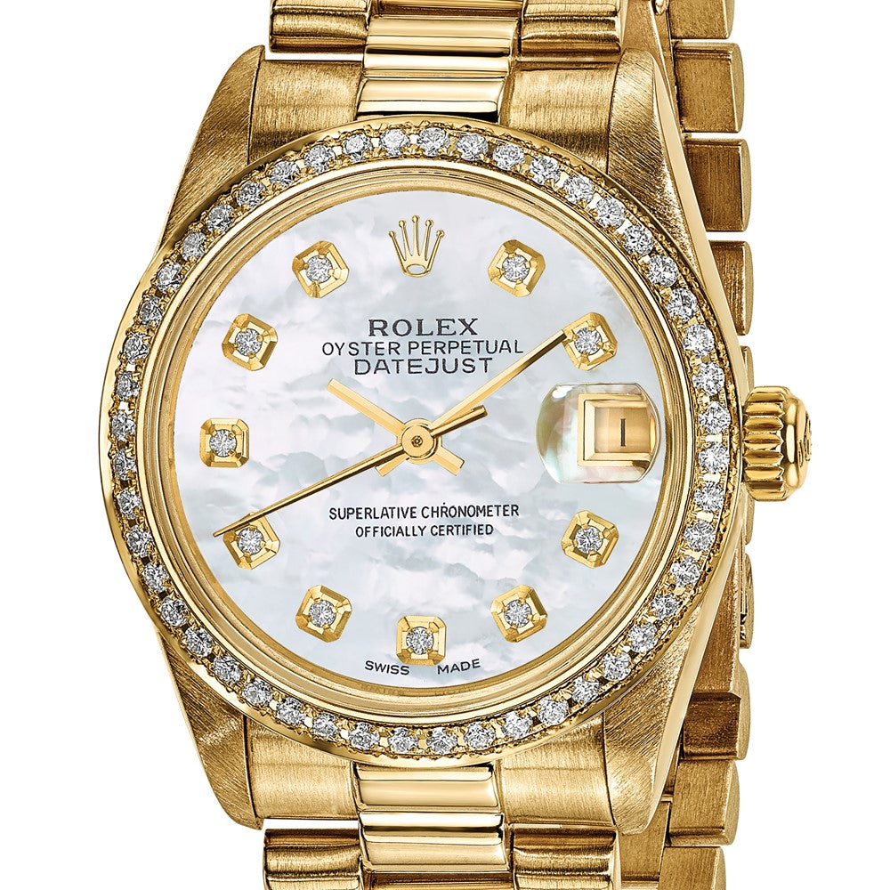 Pre-Owned Rolex Day-Date (President) 31mm Mother of Pearl Dial Luxury Watch - View 5