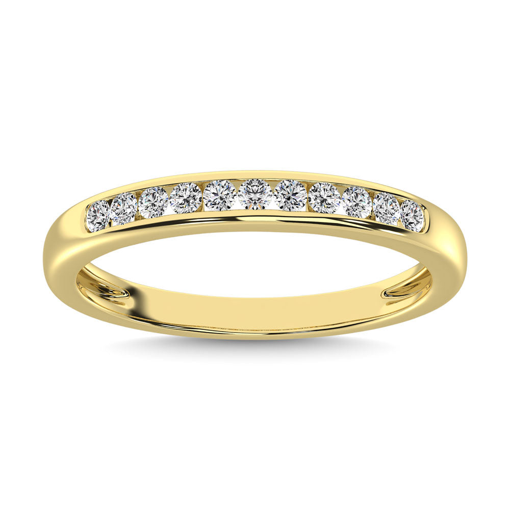 10K Yellow Gold 1/4 ct. tw. Diamond Anniversary Band | Picasso Gold & Diamond