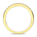 10K Yellow Gold 1/4 ct. tw. Diamond Anniversary Band, close-up of the diamond setting