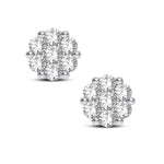 14K 0.69ct Lab Grown Flower Earring - Picasso Gold & Diamond Jewelry
