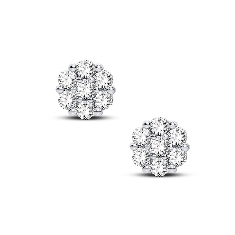 14K 0.14CT Diamond Earring - Picasso Gold & Diamond Jewelry