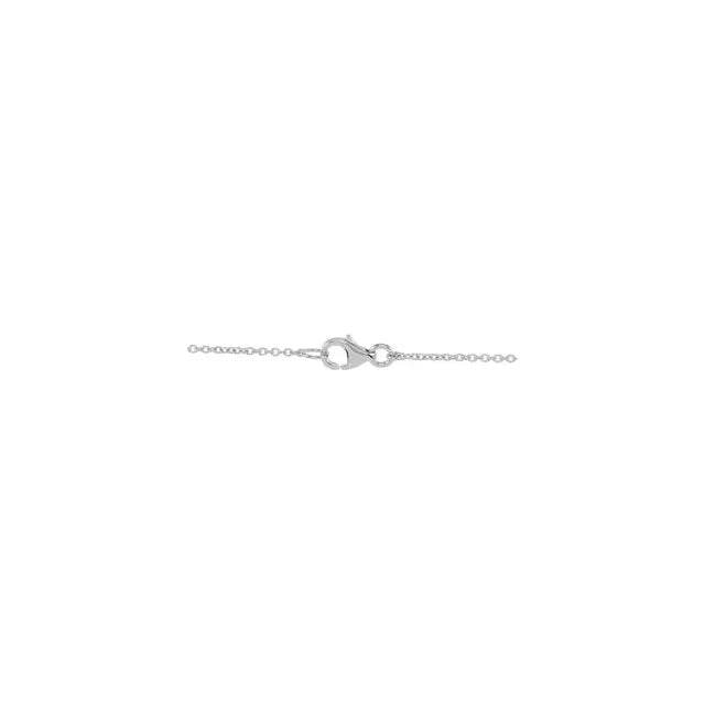 Timeless Elegance: 14K White 1/3 CTW Natural Black & White Diamond Circle Necklace - Picasso Gold & Diamond Jewelry