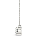 3/4 ct tw Round Lab Grown Diamond Solitaire Pendant in 14K White Gold