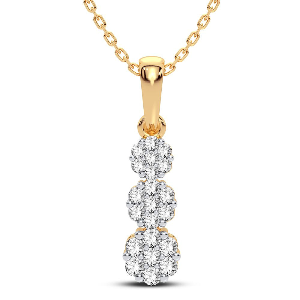 14K 0.50CT Diamond Pendant - Picasso Gold & Diamond Jewelry