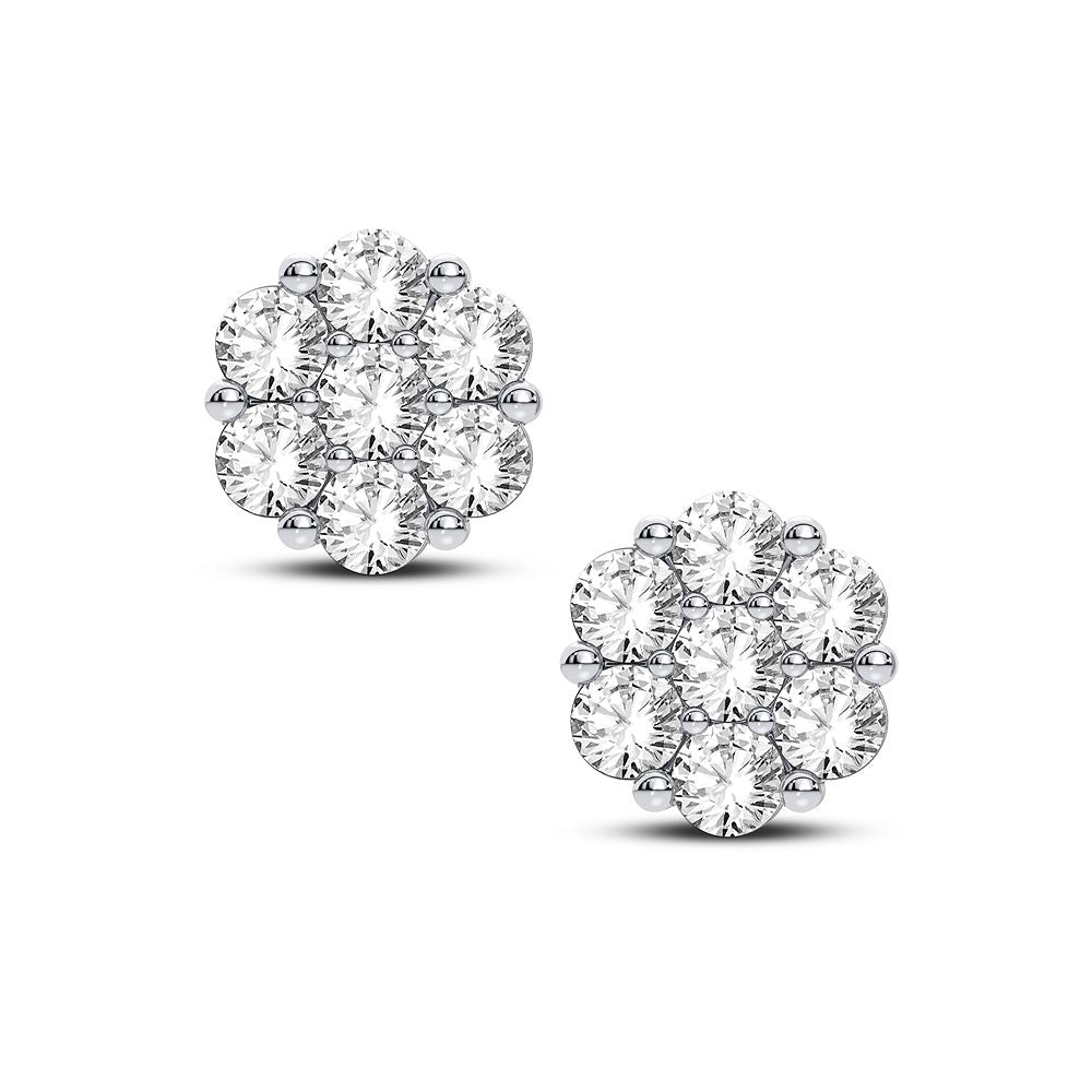 14K 0.91CT Diamond Earring - Picasso Gold & Diamond Jewelry