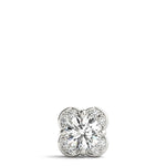 5/8 ct tw Round Lab Grown Diamond Halo Pendant in 14K White Gold