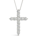 1/10 ct tw Lab Grown Diamond Pendant in 14K White Gold