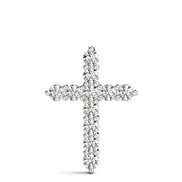 1/10 ct tw Lab Grown Diamond Pendant in 14K White Gold