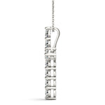 1/10 ct tw Lab Grown Diamond Pendant in 14K White Gold