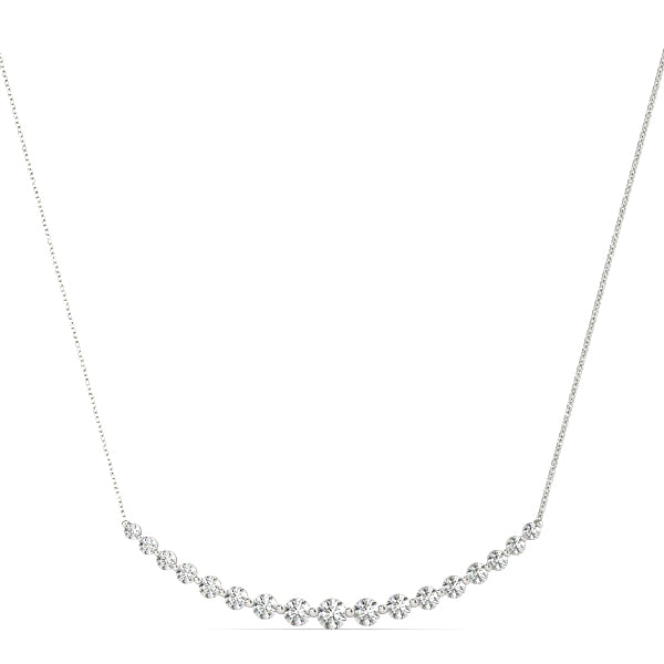 1 1/2 ct tw Lab Grown Diamond Pendant in 14K White Gold