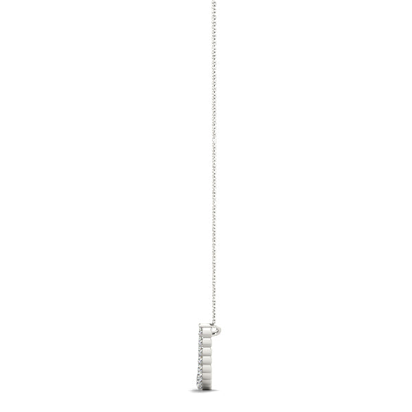 1 1/2 ct tw Lab Grown Diamond Pendant in 14K White Gold