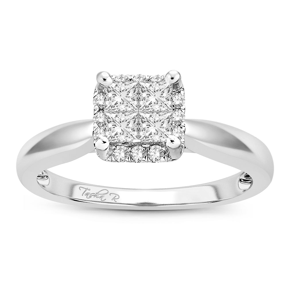 14k 0.50ct  Engagement Ring - Picasso Gold & Diamond Jewelry