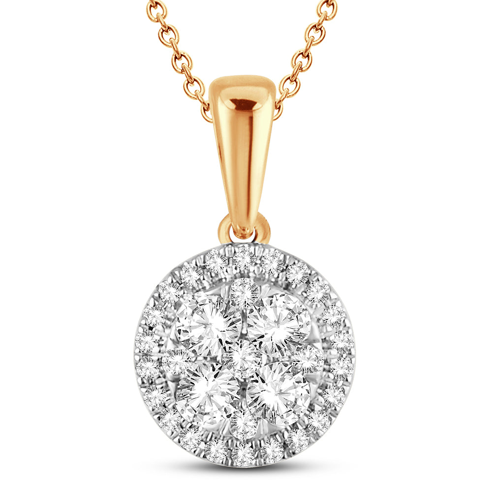 14K 0.50ct Diamond Pendant - Picasso Gold & Diamond Jewelry