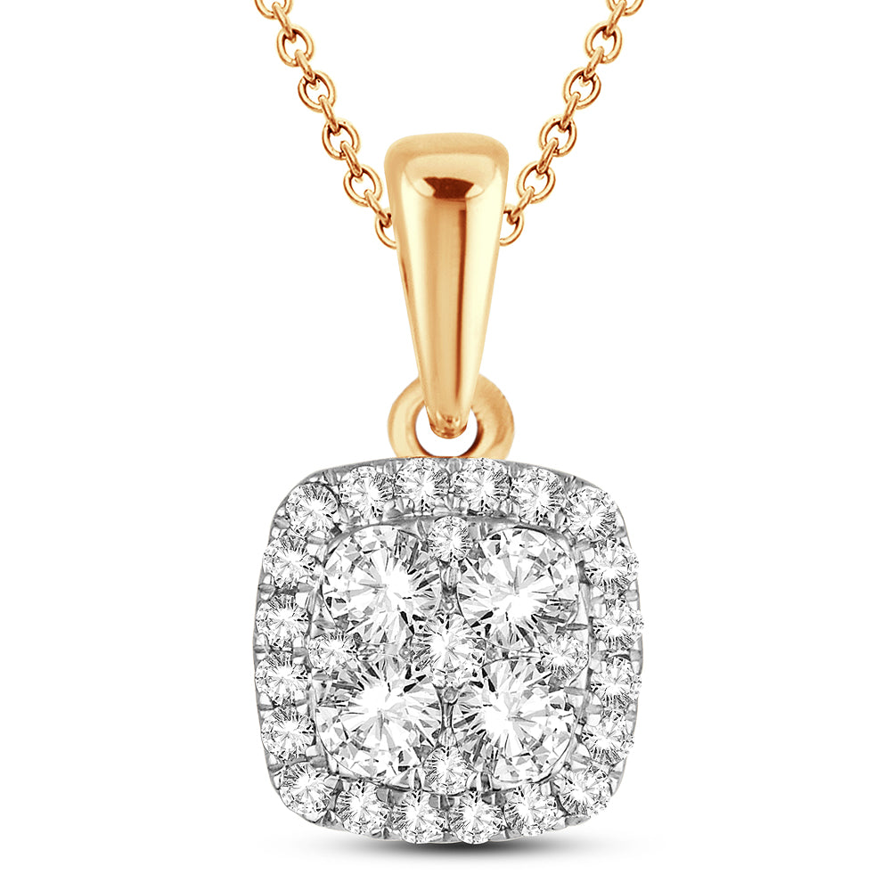 14k 0.50ct Diamond Pendant - Picasso Gold & Diamond Jewelry