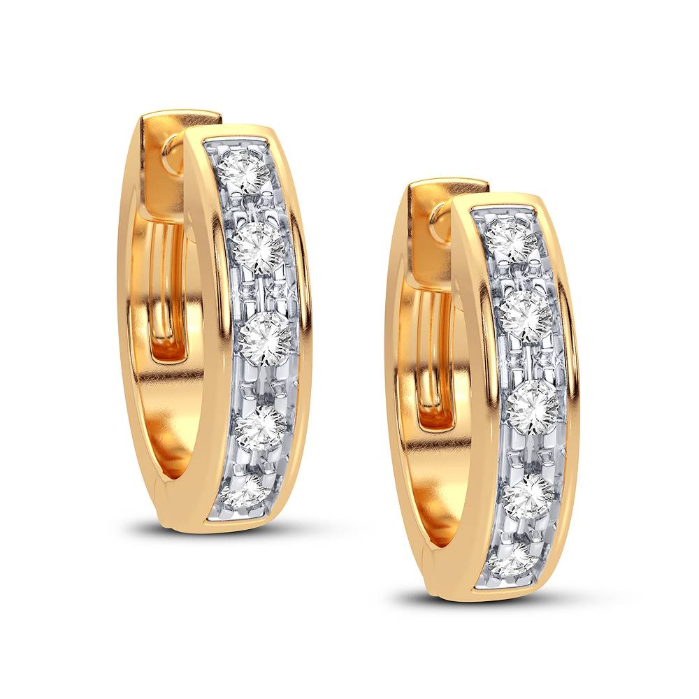 10K 0.05CT Diamond Earring - Picasso Gold & Diamond Jewelry
