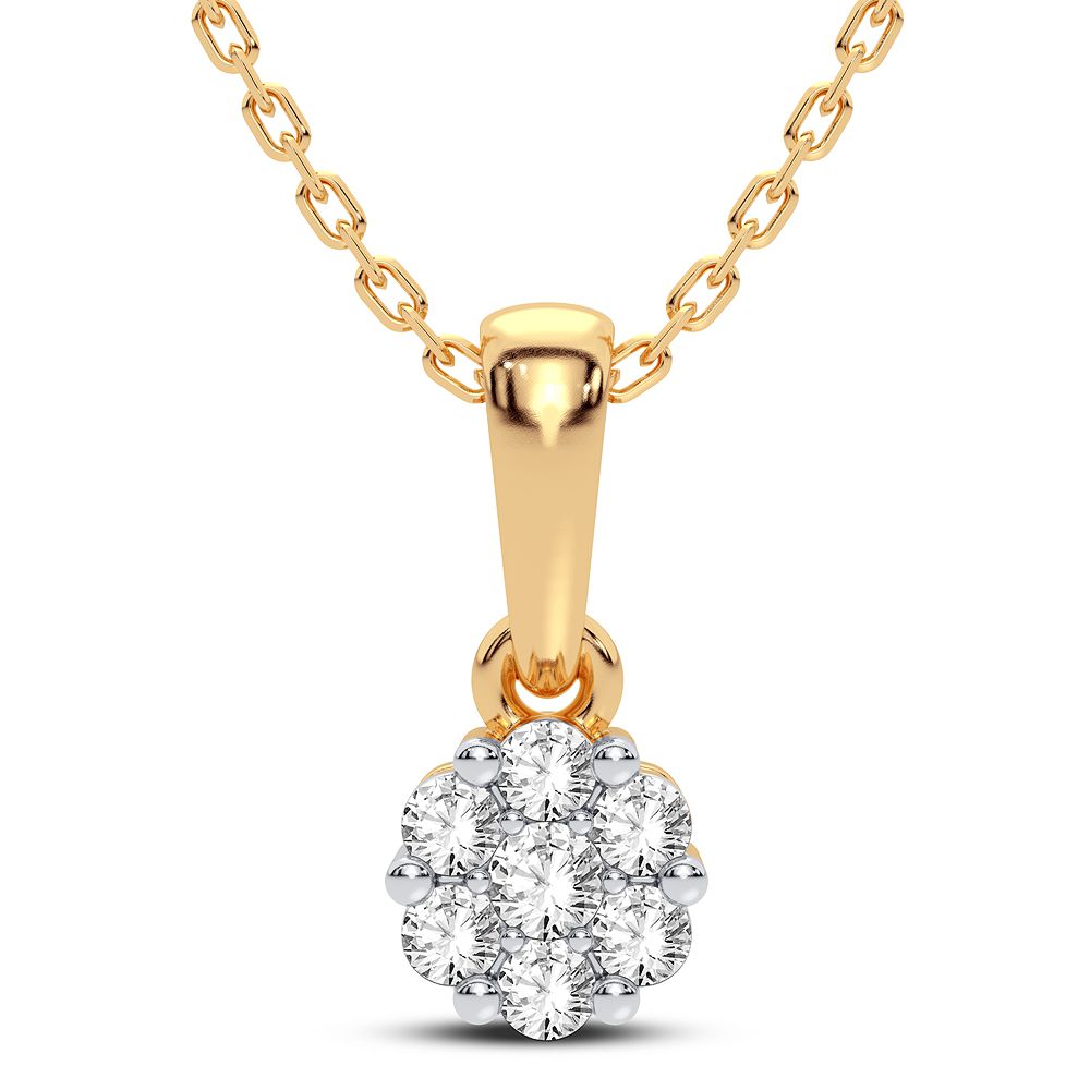14K 0.15CT Diamond Pendant - Picasso Gold & Diamond Jewelry
