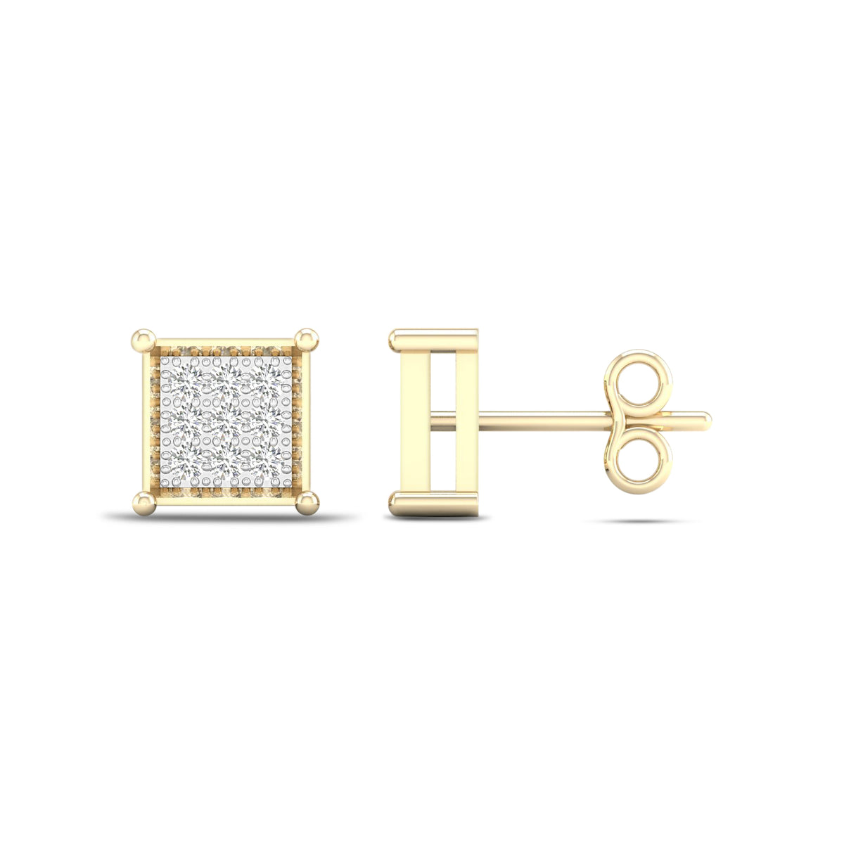 10K 0.05CT Diamond Earring - Picasso Gold & Diamond Jewelry