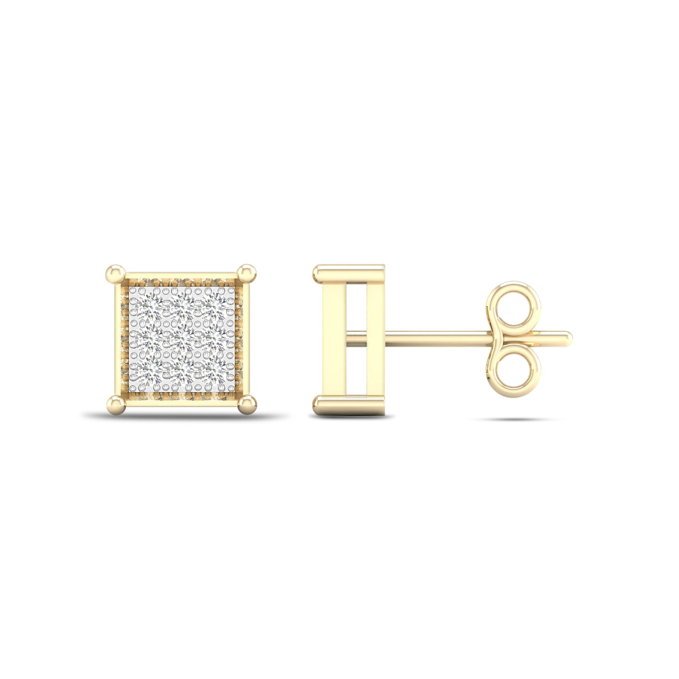 10K 0.05CT Diamond Earring - Picasso Gold & Diamond Jewelry